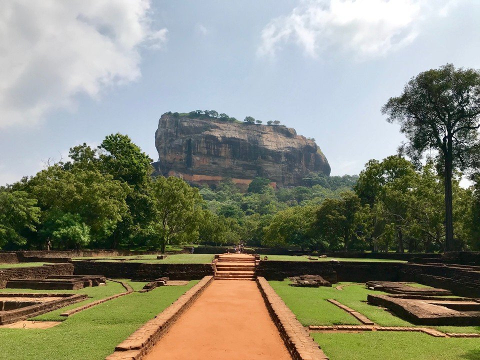Sigiriya Rock Fortress Landscape from Outer Moats